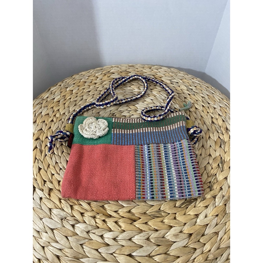 Hand Woven Sewn Dori Purse Crossbody Nepal Ethnic